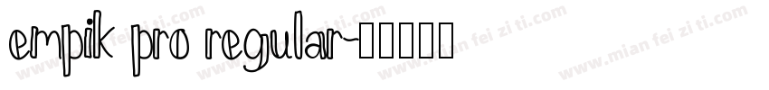 empik pro regular字体转换
